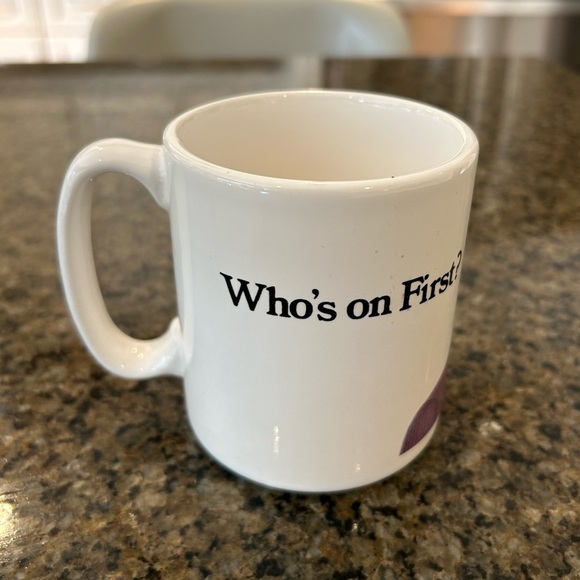 Pfaltzgraff Bud Abbott & Lou Costello Who's on First Collectible Mug Tea Coffee - Picture 4 of 8